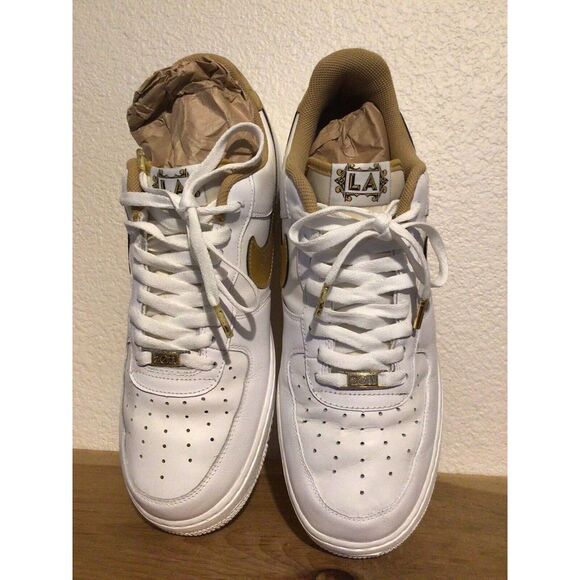 Men\'s‎ Nike Air Force 1 Low LA Sz 12 Los Angeles Lakers 2007 All Star 315122-180 main image 10